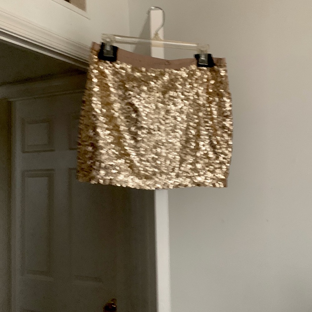Sequined mini skirt